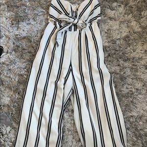 stripe romper